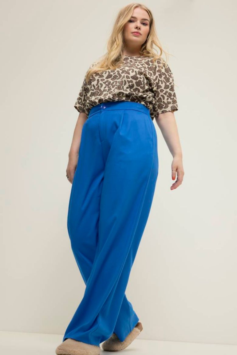 Plus size veliki brojevi Hlače visokog struka širih nogavica za punije