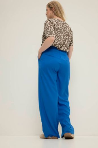 Plus size veliki brojevi Hlače visokog struka širih nogavica za punije