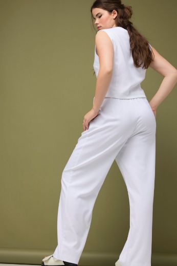 Plus size veliki brojevi Hlače visokog struka širih nogavica za punije