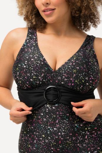 Plus size veliki brojevi Kupaći kostim jednodijelni s remenom za punije