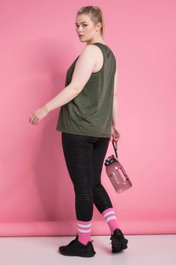 Plus size veliki brojevi Majica bez rukava okruglog ovratnika za punije