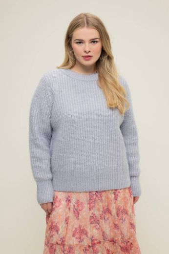Plus size veliki brojevi Pulover okruglog ovratnika za punije