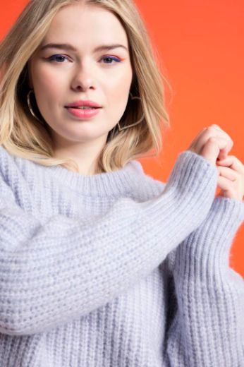 Plus size veliki brojevi Pulover okruglog ovratnika za punije