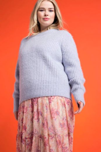 Plus size veliki brojevi Pulover okruglog ovratnika za punije