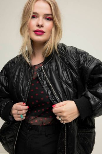 Plus size veliki brojevi Jakna prošivena kraćeg kroja za punije