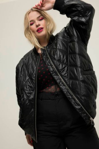 Plus size veliki brojevi Jakna prošivena kraćeg kroja za punije