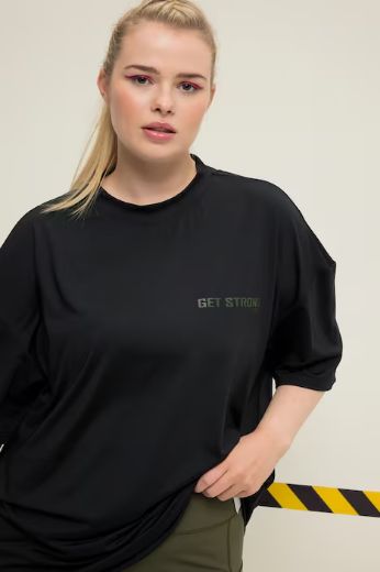 Plus size veliki brojevi Majica šireg kroja s natpisom za punije