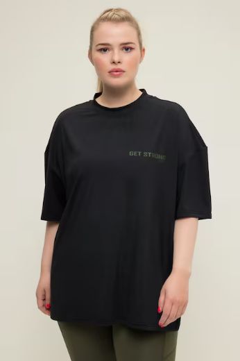 Plus size veliki brojevi Majica šireg kroja s natpisom za punije