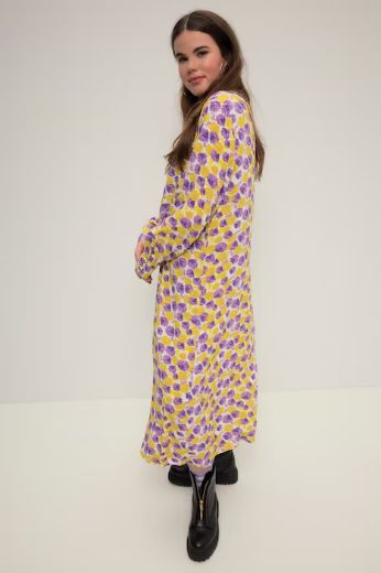 Plus size veliki brojevi Haljina maxi A kroja na kopčanje za punije