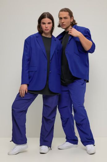 Plus size veliki brojevi Sako lagani širi kroj s gumbima na leđima za punije