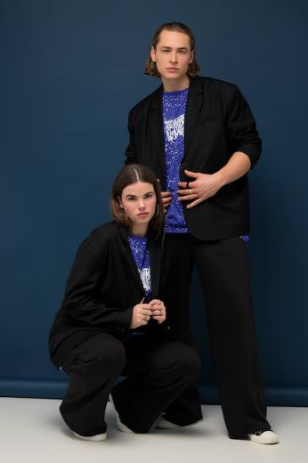 Plus size veliki brojevi Sako lagani širi kroj s gumbima na leđima za punije