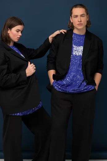 Plus size veliki brojevi Sako lagani širi kroj s gumbima na leđima za punije