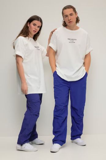 Plus size veliki brojevi Majica širokog kroja kratkih rukava s natpisom za punije
