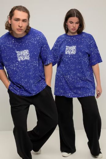 Plus size veliki brojevi Majica širokog kroja kratkih rukava s printom za punije