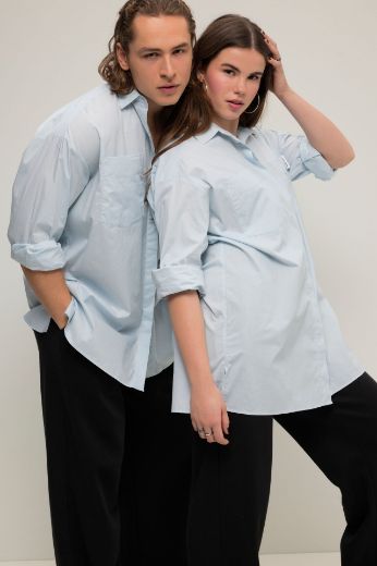 Plus size veliki brojevi Košulja šireg kroja spuštenih ramena dugih rukava za punije