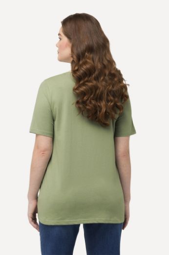 Plus size veliki brojevi Majica V ovratnika kratkih rukava za punije