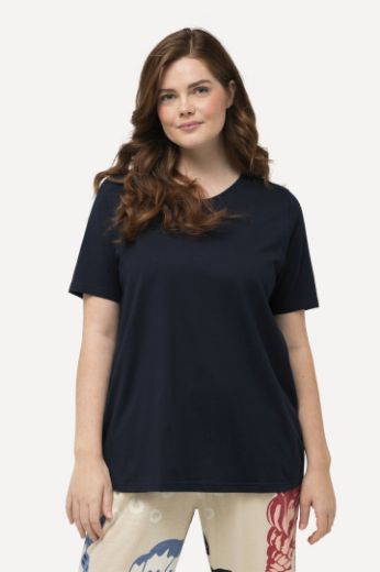 Plus size veliki brojevi Majica V ovratnika kratkih rukava za punije