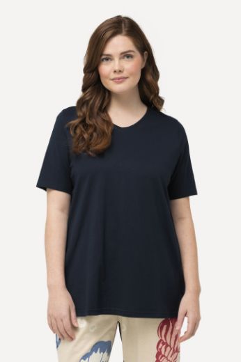 Plus size veliki brojevi Majica V ovratnika kratkih rukava za punije