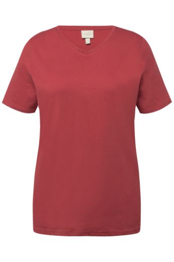 Plus size veliki brojevi Majica V ovratnika kratkih rukava za punije