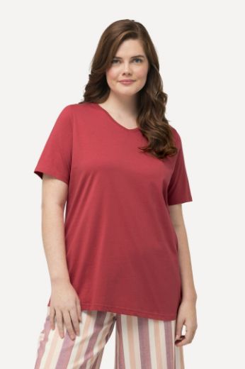 Plus size veliki brojevi Majica V ovratnika kratkih rukava za punije
