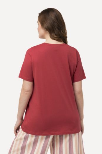 Plus size veliki brojevi Majica V ovratnika kratkih rukava za punije