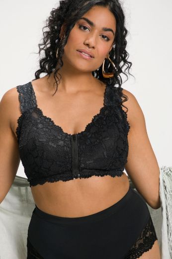 Plus size veliki brojevi Grudnjak na prednje kopčanje s patentnim zatvaračem za punije