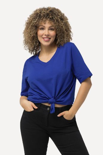 Plus size veliki brojevi Majica V izreza A kroja kratkih rukava za punije