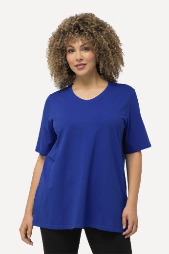 Plus size veliki brojevi Majica V izreza A kroja kratkih rukava za punije