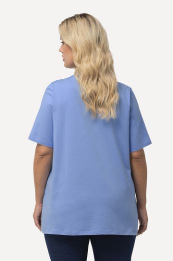 Plus size veliki brojevi Majica V izreza A kroja kratkih rukava za punije