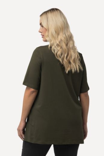 Plus size veliki brojevi Majica V izreza A kroja kratkih rukava za punije