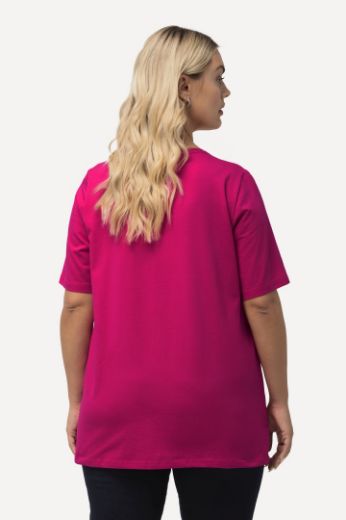 Plus size veliki brojevi Majica V izreza A kroja kratkih rukava za punije