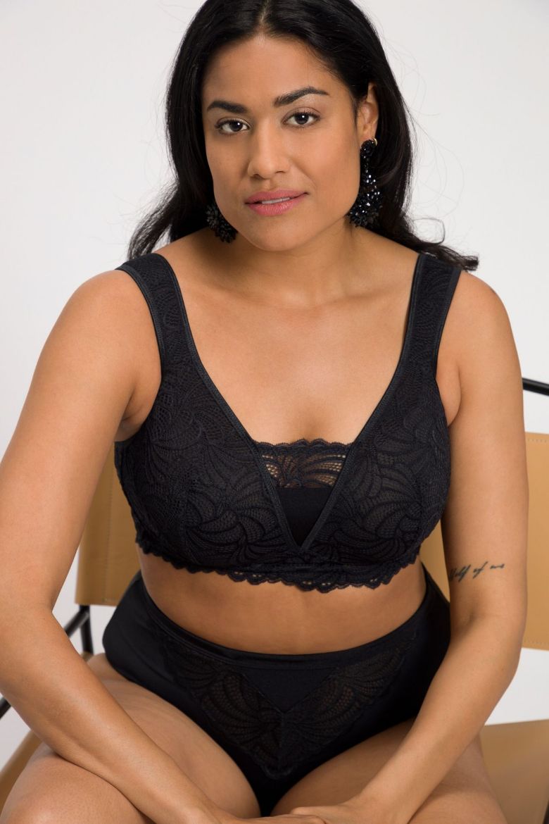Plus size veliki brojevi Grudnjak sa širim naremenicama s dodatkom čipke za punije
