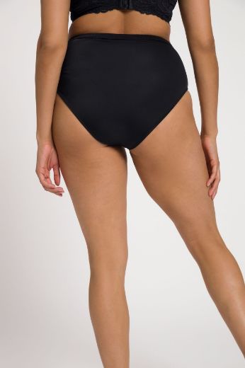 Plus size veliki brojevi Gaćice od mikrofibre s dodatkom ukrasne čipke za punije