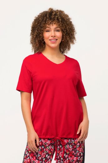 Plus size veliki brojevi Majica kratkih rukava V ovratnika za punije