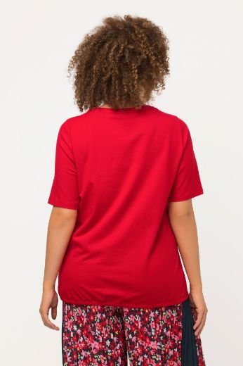 Plus size veliki brojevi Majica kratkih rukava V ovratnika za punije