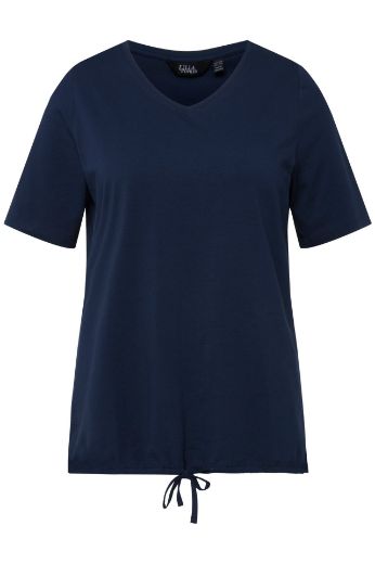 Plus size veliki brojevi Majica kratkih rukava V ovratnika za punije