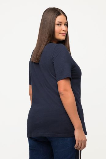 Plus size veliki brojevi Majica kratkih rukava V ovratnika za punije