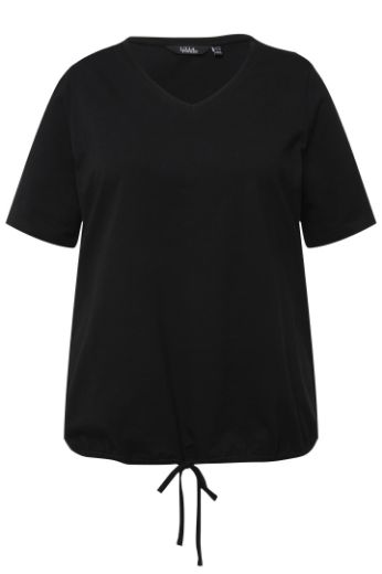 Plus size veliki brojevi Majica kratkih rukava V ovratnika za punije