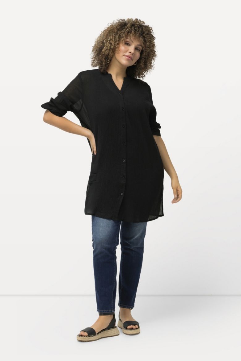 Plus size veliki brojevi Bluza dužeg kroja 3/4 rukavi za punije