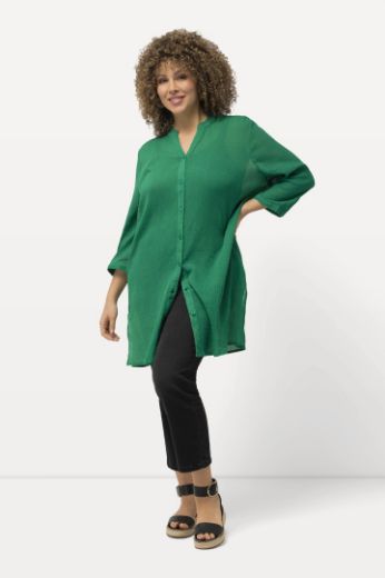Plus size veliki brojevi Bluza dužeg kroja 3/4 rukavi za punije