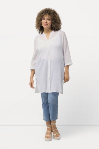 Plus size veliki brojevi Bluza dužeg kroja 3/4 rukavi za punije