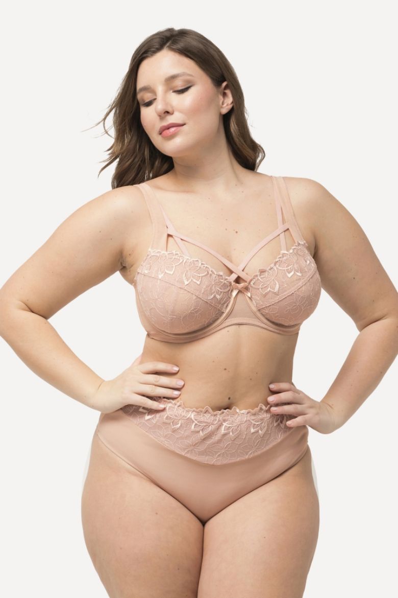 Plus size veliki brojevi Gaćice tanga s dosatkom ukrasne čipke za punije