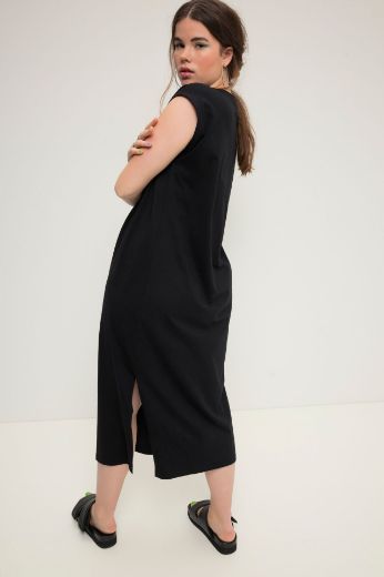 Plus size veliki brojevi Haljina s prorezima spuštenih rukava za punije