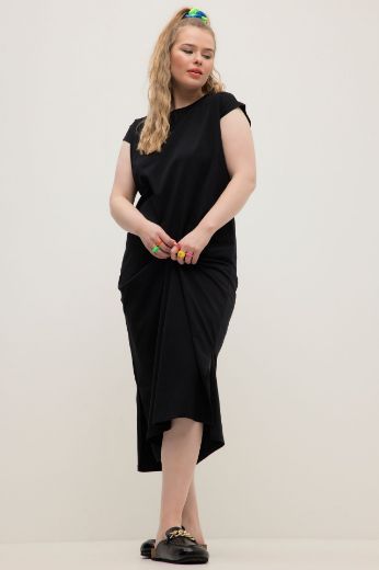 Plus size veliki brojevi Haljina s prorezima spuštenih rukava za punije