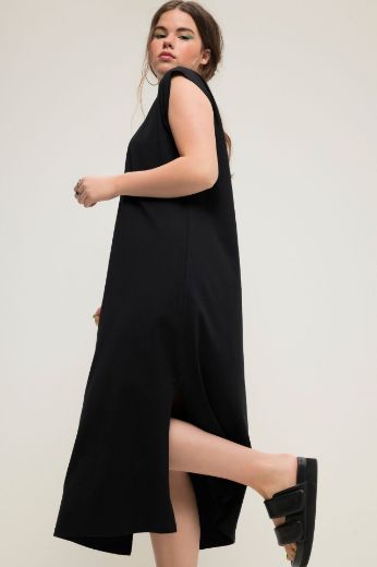 Plus size veliki brojevi Haljina s prorezima spuštenih rukava za punije