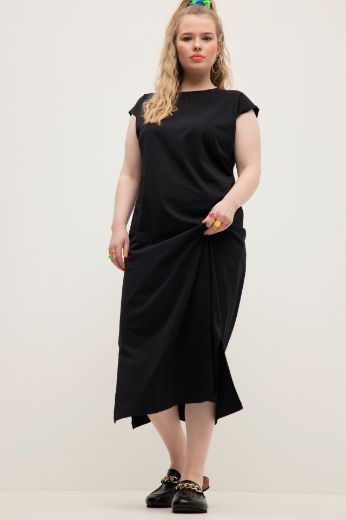 Plus size veliki brojevi Haljina s prorezima spuštenih rukava za punije