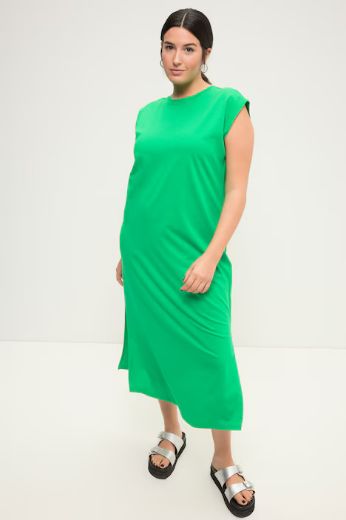 Plus size veliki brojevi Haljina s prorezima spuštenih rukava za punije