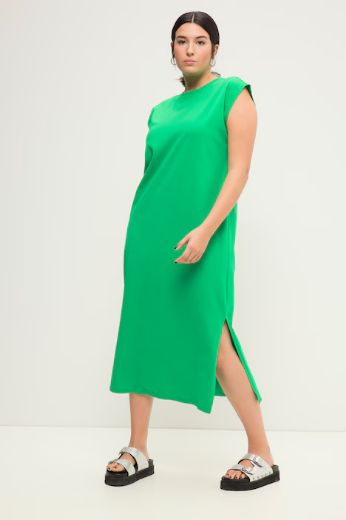 Plus size veliki brojevi Haljina s prorezima spuštenih rukava za punije