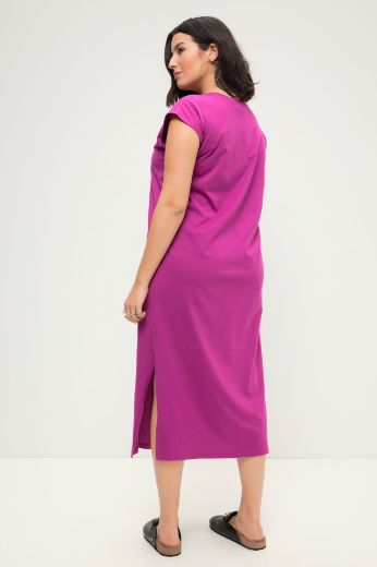Plus size veliki brojevi Haljina s prorezima spuštenih rukava za punije