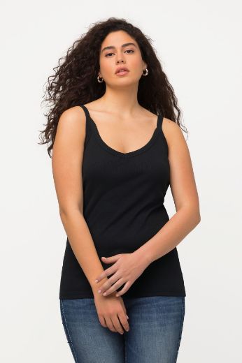 Plus size veliki brojevi Top V ovratnim tanke naramenice za punije